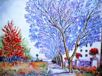 'Omaggio a Michele Cascella' - Olio su tela, 40x50