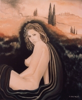 'Monade 1 - Turrita' - Olio su tela, 50x60