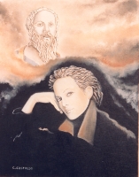 'Monade 2 - La Filosofia' - Olio su tela, 40x50