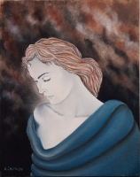 'Monade 8 - Meditazione' - Olio su tela, 40x50