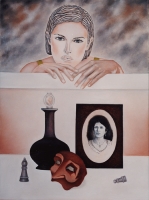 'Monade 16 - Antichi Ricordi' - Olio su tela, 50x60