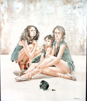 'Opera Antica' - Olio, Intonaci su tela, 60x80