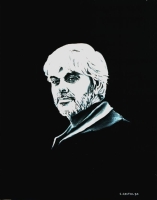 'Valerio Massimo Manfredi' - Olio su tela, 40x50